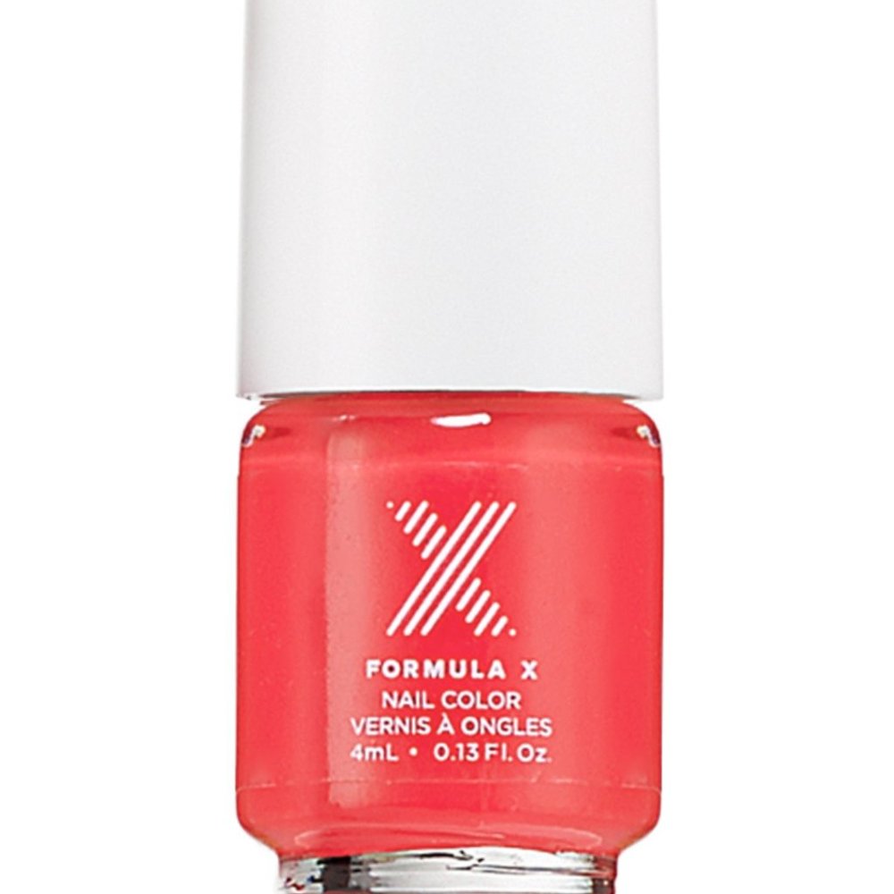 FORMULA X Mini Nail Polish 0.13fl oz  - Power Source (Hot Coral Pink) NEW IN BOX